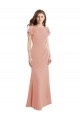 Cheap Cap Sleeves Long Chiffon Prom Dress with Low V-Back