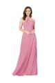 Cheap Chiffon Prom Dress with Keyhole Front