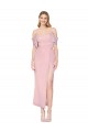 Cheap Mermaid Cold Shoulder Short Knee Length Chiffon Prom Dress