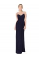 Cheap Draped Spaghetti Straps Long Chiffon Mermaid Prom Dress
