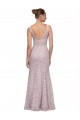 Cheap Lace V-Neckline Long Full Length Prom Dress