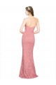 Cheap Fitted Sweetheart Mermaid Lace Prom Dress