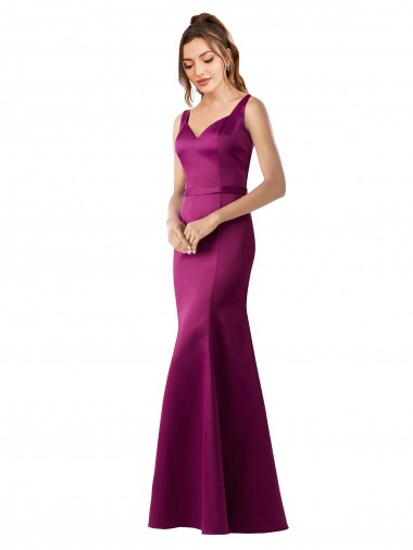 Cheap Fitted Sexy Open Back Satin Prom Dress with Floral Details