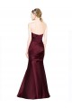 Cheap Mermaid Sweetheart Soft Satin Prom Dress with Pleats