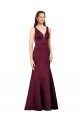 Cheap Sexy Satin Prom Dress with Side Cutouts
