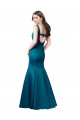 Cheap Long Sleek Satin Prom Dress with U-Back