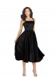 Cheap Short Square Neck Satin Cocktail Prom Dress / Homecoming Dress with Beading