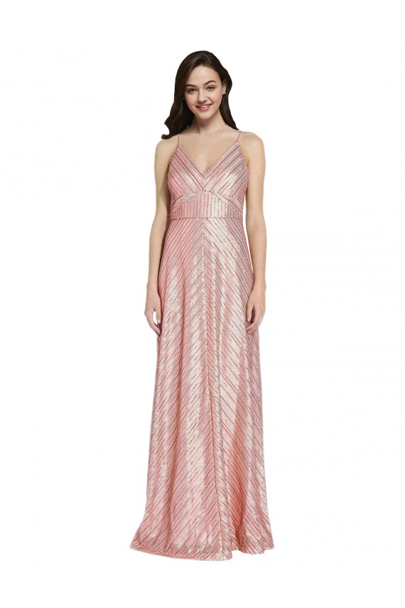 Cheap High Neck Low Back Sparkling Sequin Prom Dress