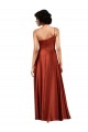 Cheap Sophisticated One Shoulder Silky Satin Prom Dress with Full Skirt