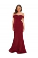 Cheap Off Shoulder Sleeves Sweetheart Neckline Long Spandex Prom Dress