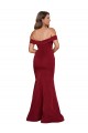 Cheap Off Shoulder Sleeves Sweetheart Neckline Long Spandex Prom Dress
