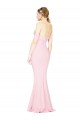 Cheap Full Length Off the Shoulder Prom Dress with Twist Front