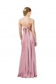 Cheap Fit and Flare Slim Crepe Prom Dress with Cutout Back