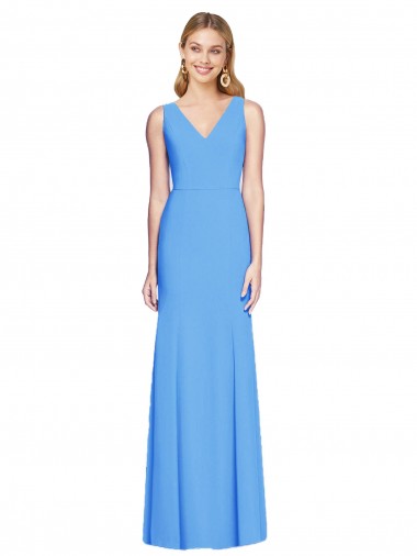 Cheap Flattering Trumpet Long Sleeveless Prom Dress with Open Back
