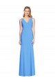 Cheap Flattering Trumpet Long Sleeveless Prom Dress with Open Back