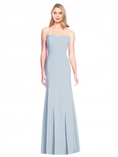 Cheap Sweetheart Strapless Flared Skirt Maxi Prom Dress