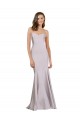Cheap Crepe Mermaid Prom Dress with Low Back
