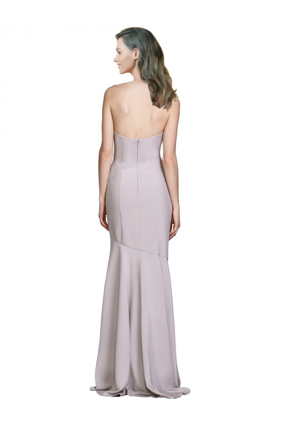 Cheap Crepe Mermaid Prom Dress with Low Back