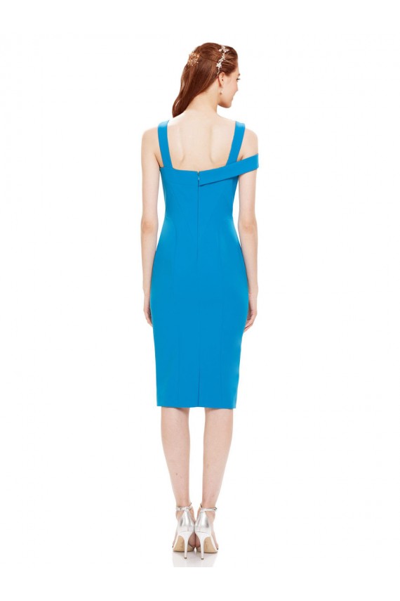 Cheap Sleeveless Crepe Cocktail Prom Dress / Homecoming Dress with Keyhole Off The Shoulder Detailing