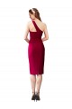 Cheap One Shoulder Short Crepe Cocktail Prom Dress / Homecoming Dress