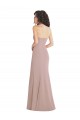 Cheap Strapless Princess Line Crepe Mermaid Prom Dress