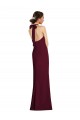 Cheap Tie Halter Open Back Trumpet Prom Dress