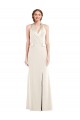 Cheap Halter Tuxedo Maxi Prom Dress with Front Slit