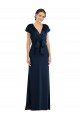 Cheap Soft Bow Blouson Bodice Trumpet Crepe Prom Dress