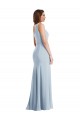 Cheap Bold One Shoulder Trumpet Maxi Crepe Prom Dress