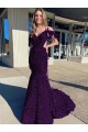 Cheap Cold Shoulder Sleeveless Long Court Train Velvet Sequin Prom Dress