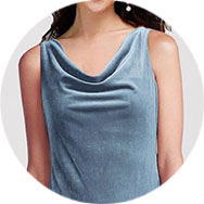 Cheap Cowl Neck Prom Dresses