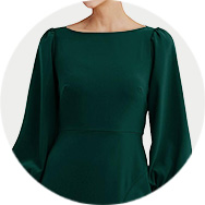 Cheap Bishop Sleeves Prom Dresses