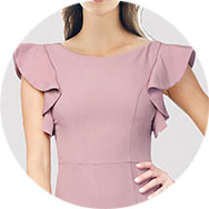 Cheap Flutter Sleeves Prom Dresses